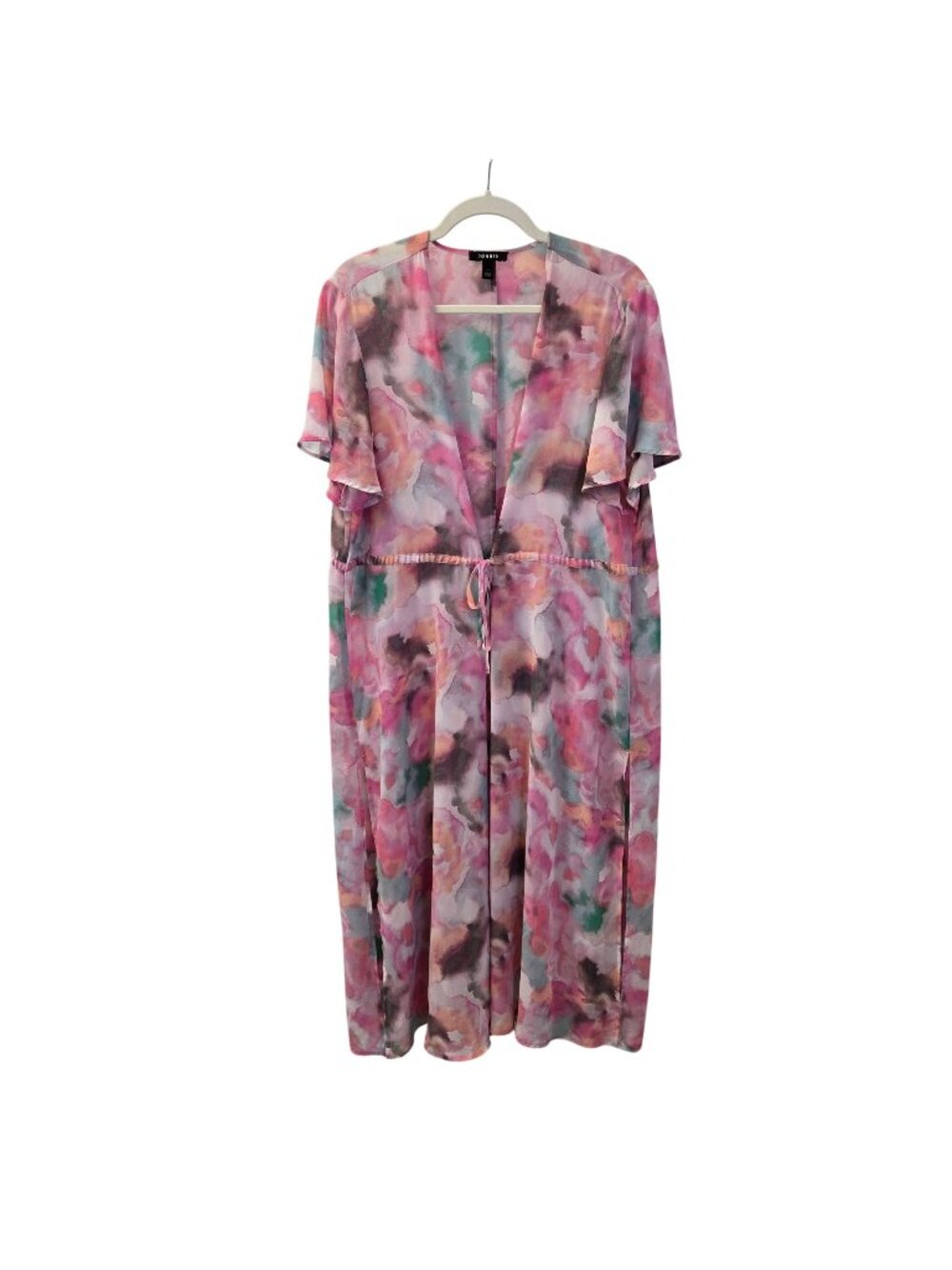 Torrid Floral Sheer Chiffon Kimono Duster Cover-Up Size Torrid 1/XL